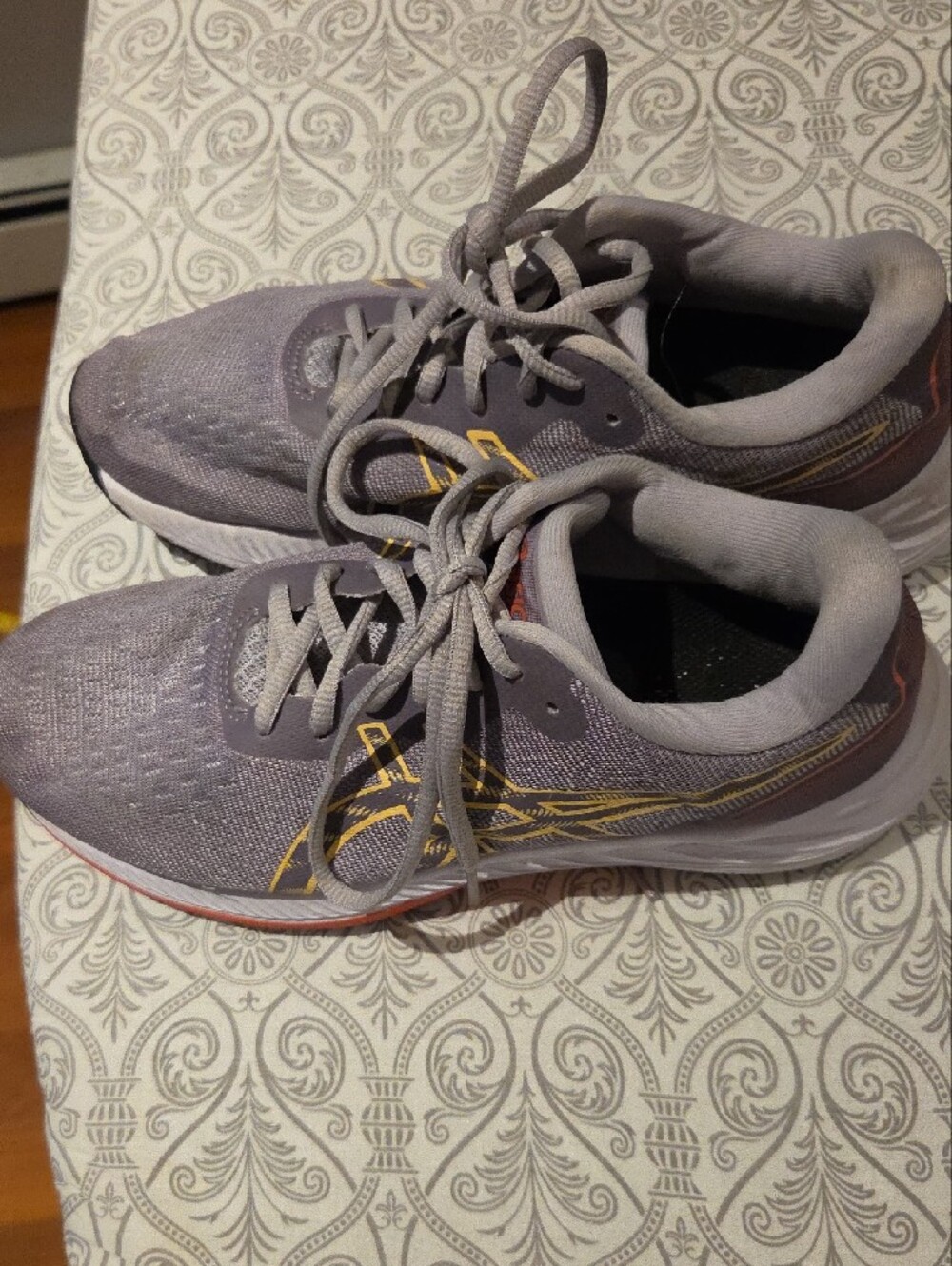 ASICS Gel Exite 9Women's Running Shoes - Lavender with Pink and Gold Accents 7.5 - Picture 4 of 6